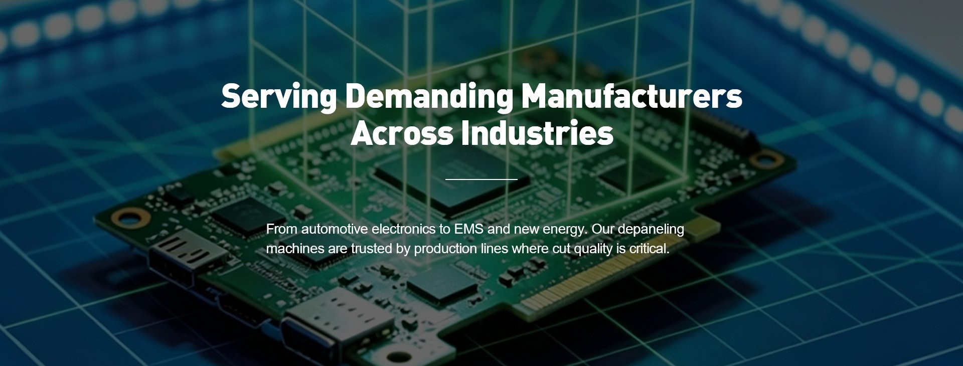 JELIO depaneling for automotive electronics, EMS and new energy manufacturing