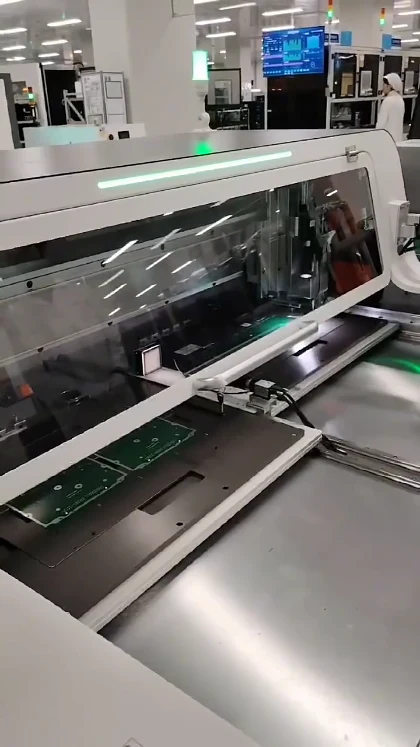 Worktable moving toward the router enclosure in the video