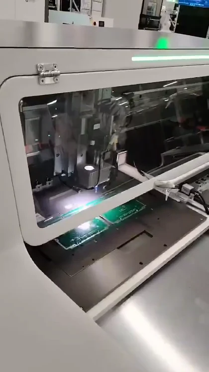 Spindle working area and supported panels during the router demonstration