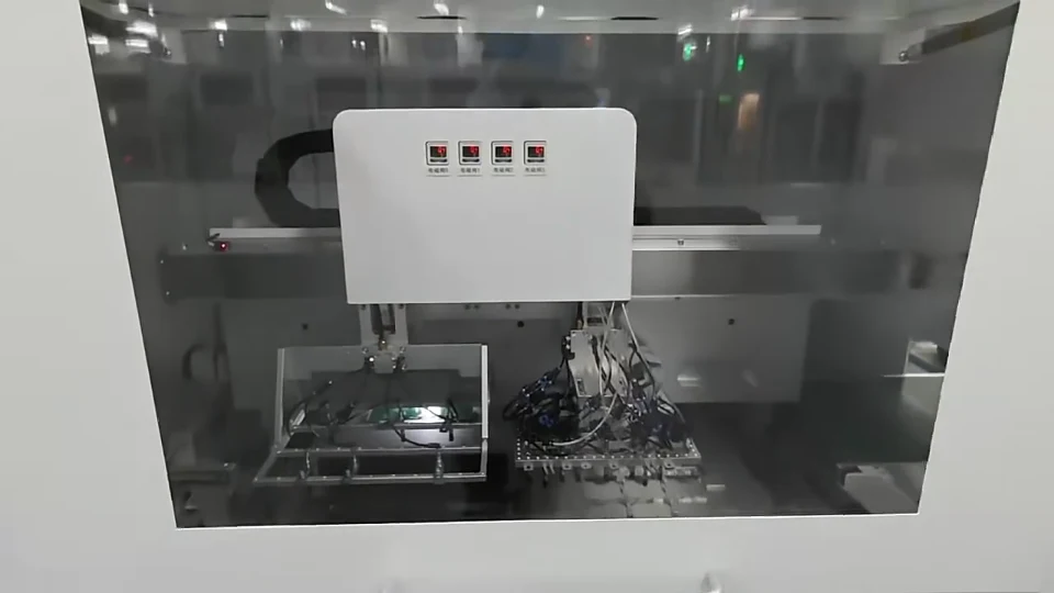 Transfer assembly and supported panels inside the JELIO router-saw product-page video
